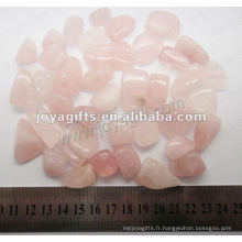 Rose Quartz en pierre tombale, haute polissage